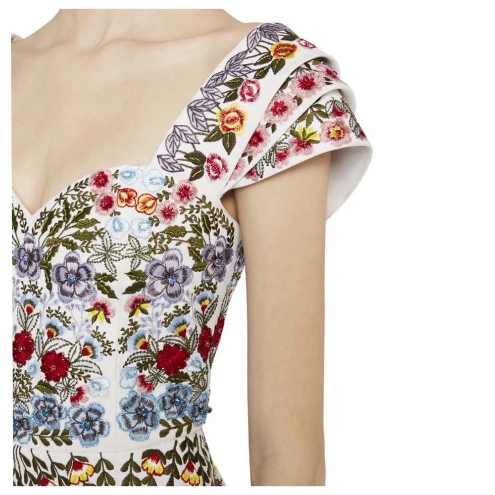 ALICE + OLIVIA Roz Crystal Beaded Mini Dress - Picture 4 of 17